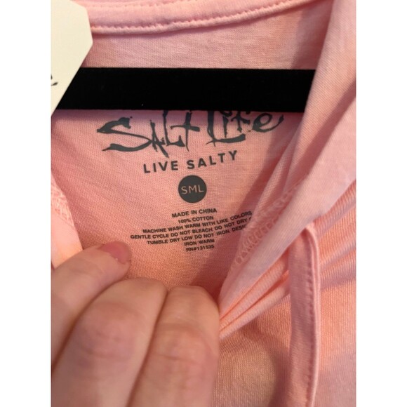 Salt Life Hooded Tshirt BNWT - Picture 4 of 5